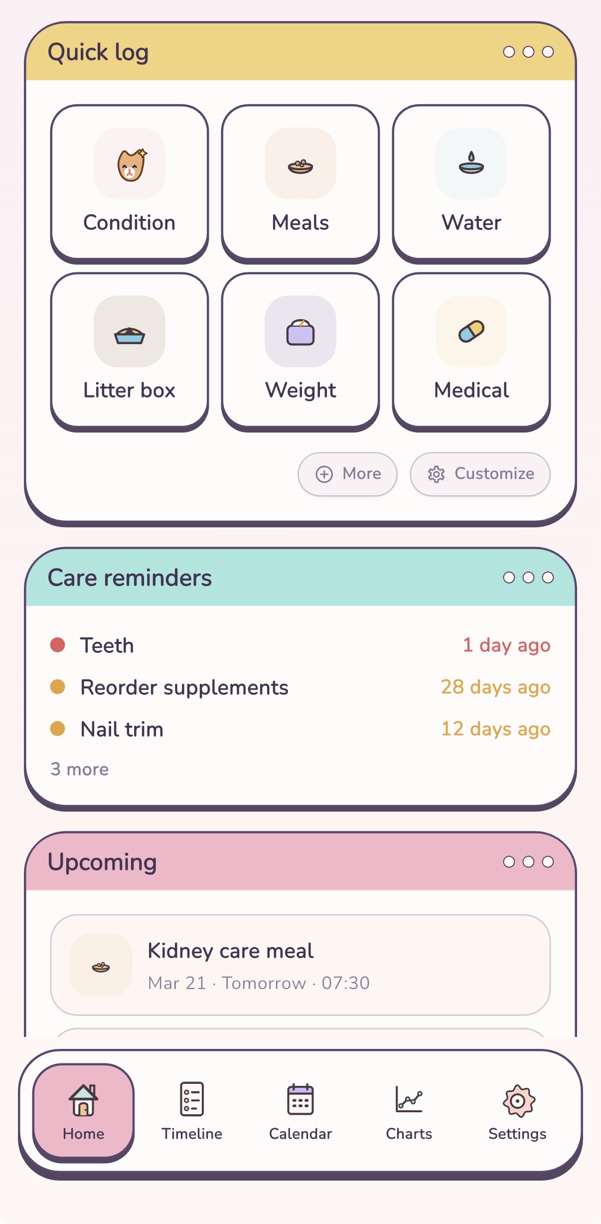 Care Routine Screen