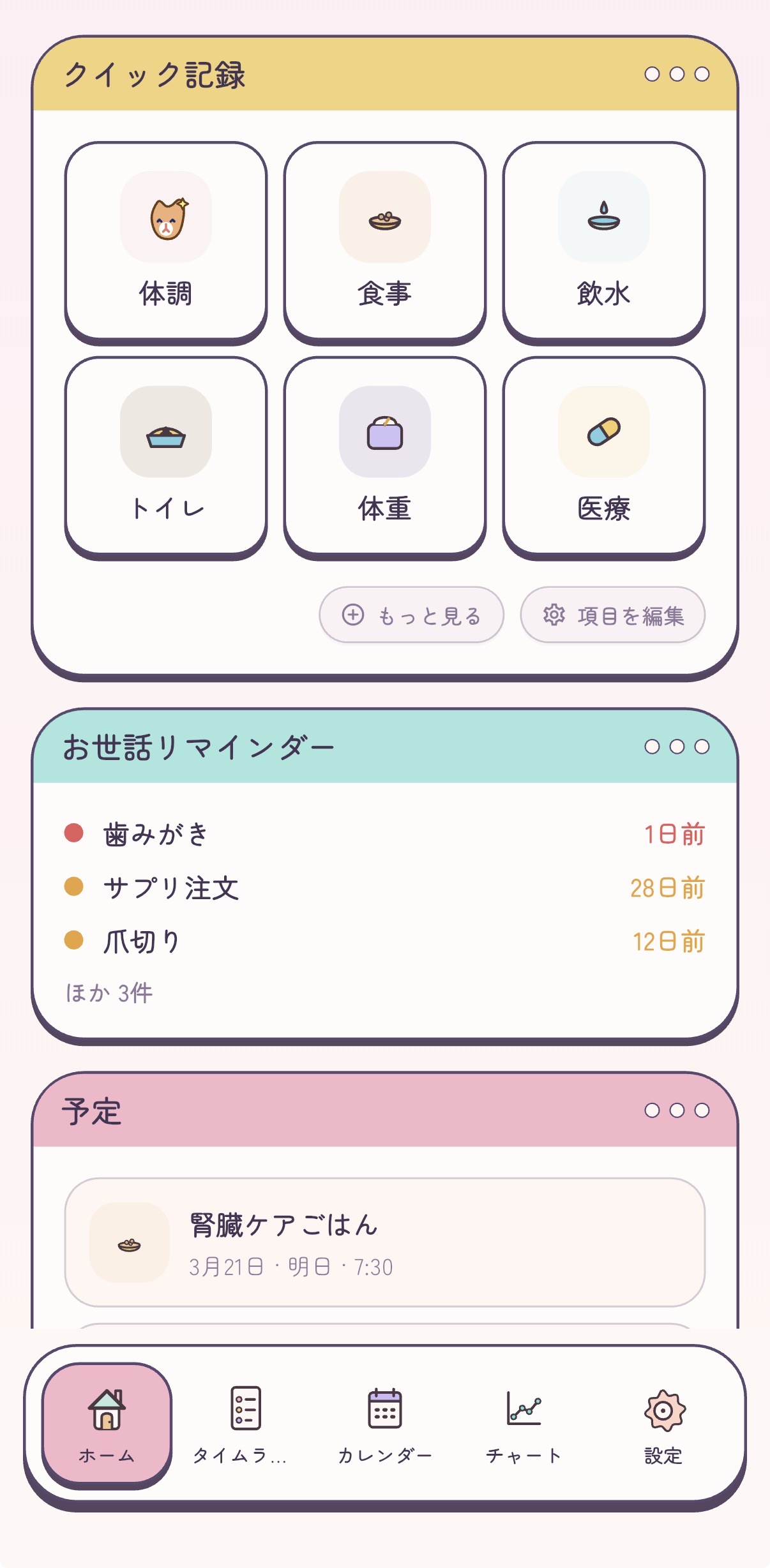 お世話ルーティン